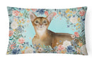 Abyssinian Spring Flowers Canvas Fabric Decorative Pillow CK3386PW1216 Abyssinian Spring Flowers Canvas Fabric Decorative Pillow CK3386PW1216