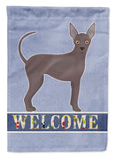 Abyssinian or African Hairless Dog Welcome Flag Canvas House Size CK3630CHF Abyssinian or African Hairless Dog Welcome Flag Canvas House Size CK3630CHF