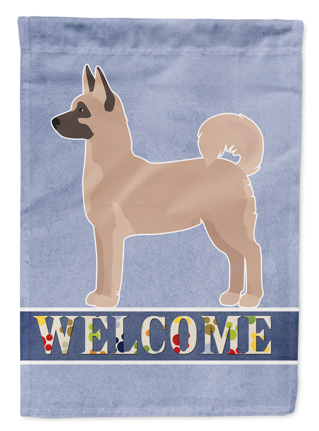 Caroline's Treasures CK3705CHF Akita Shepherd Welcome Flag Canvas House