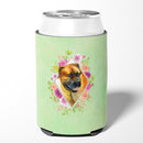 Borboel Mastiff Green Flowers Can or Bottle Hugger CK4281CC Borboel Mastiff Green Flowers Can or Bottle Hugger CK4281CC