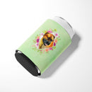 Borboel Mastiff Green Flowers Can or Bottle Hugger CK4281CC Borboel Mastiff Green Flowers Can or Bottle Hugger CK4281CC