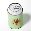 Borboel Mastiff Green Flowers Can or Bottle Hugger CK4281CC Borboel Mastiff Green Flowers Can or Bottle Hugger CK4281CC