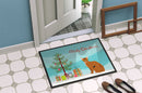 Abyssinian Cat Merry Christmas Doormat - 18x27 Decorative Floor Mat β Indoor/Outdoor Rug with Artistic Flair CK4739MAT Abyssinian Cat Merry Christmas Doormat - 18x27 Decorative Floor Mat β Indoor/Outdoor Rug with Artistic Flair CK4739MAT
