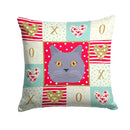 British Shorthair Cat Love Throw Pillow - 14x14 Decorative Pillow β Art for Your Home & Patio CK5095PW1414 British Shorthair Cat Love Throw Pillow - 14x14 Decorative Pillow β Art for Your Home & Patio CK5095PW1414
