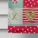 Belted Galloway Cow Love Flag Canvas House Size CK5258CHF Belted Galloway Cow Love Flag Canvas House Size CK5258CHF