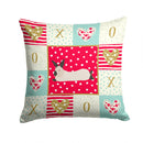 California White Rabbit Love Throw Pillow - 14x14 Decorative Pillow β Art for Your Home & Patio CK5394PW1414 California White Rabbit Love Throw Pillow - 14x14 Decorative Pillow β Art for Your Home & Patio CK5394PW1414