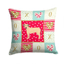 Sato Dog Love Throw Pillow - 14x14 Decorative Pillow β Art for Your Home & Patio CK5891PW1414 Sato Dog Love Throw Pillow - 14x14 Decorative Pillow β Art for Your Home & Patio CK5891PW1414
