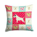 Black and White Bull Terrier Love Throw Pillow - 14x14 Decorative Pillow β Art for Your Home & Patio CK5917PW1414 Black and White Bull Terrier Love Throw Pillow - 14x14 Decorative Pillow β Art for Your Home & Patio CK5917PW1414