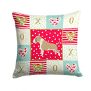 Fawn and White Bull Terrier Love Throw Pillow - 14x14 Decorative Pillow β Art for Your Home & Patio CK5918PW1414 Fawn and White Bull Terrier Love Throw Pillow - 14x14 Decorative Pillow β Art for Your Home & Patio CK5918PW1414