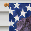 Affenpinscher American Flag Flag Canvas House Size CK6382CHF Affenpinscher American Flag Flag Canvas House Size CK6382CHF