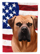Boerboel Dog American Flag Flag Canvas House Size CK6444CHF Boerboel Dog American Flag Flag Canvas House Size CK6444CHF