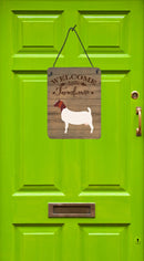 Boer Goat Welcome Wall or Door Hanging Prints CK6830DS1216 Boer Goat Welcome Wall or Door Hanging Prints CK6830DS1216