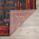 Cleveland Colorful Traditional Area Rug - Teal, Aqua, Navy Cleveland Colorful Traditional Area Rug - Teal, Aqua, Navy