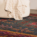 Cleveland Colorful Traditional Area Rug - Teal, Aqua, Navy Cleveland Colorful Traditional Area Rug - Teal, Aqua, Navy