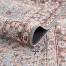 Dauis Blue Persian Style Washable Rug - Promo Dauis Blue Persian Style Washable Rug - Promo