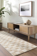 Canika Checkered Cream Washable Area Rug Canika Checkered Cream Washable Area Rug