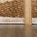 Canika Checkered Cream Washable Area Rug Canika Checkered Cream Washable Area Rug