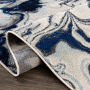 Glendon Cream Blue Marble Rug Glendon Cream Blue Marble Rug