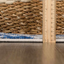 Glendon Cream Blue Marble Rug Glendon Cream Blue Marble Rug