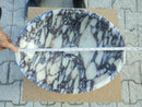 Calacatta Viola Marble Oval Shape Above Vanity Bathroom Sink (W)14" (L)18" (H)5" Calacatta Viola Marble Oval Shape Above Vanity Bathroom Sink (W)14" (L)18" (H)5"