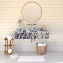 Calacatta Viola Marble Wall-mount Bathroom Vanity Ribbed Textured Front (W)18" (L)32" (H)6" Calacatta Viola Marble Wall-mount Bathroom Vanity Ribbed Textured Front (W)18" (L)32" (H)6"