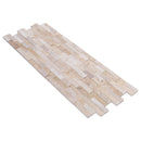 Camden Ivory Ledger 3D Panel 6"x24" Multi Surface Natural Travertine Wall Tile Camden Ivory Ledger 3D Panel 6"x24" Multi Surface Natural Travertine Wall Tile