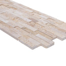 Camden Ivory Ledger 3D Panel 6"x24" Multi Surface Natural Travertine Wall Tile Camden Ivory Ledger 3D Panel 6"x24" Multi Surface Natural Travertine Wall Tile
