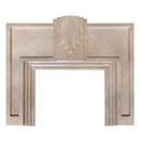 Cappuccino Beige Marble Hand-carved Art Deco Fireplace Mantel Polished (W)70" (L)74" Cappuccino Beige Marble Hand-carved Art Deco Fireplace Mantel Polished (W)70" (L)74"