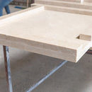 Cappuccino Beige Marble Hand-carved Art Deco Fireplace Mantel Polished (W)70" (L)74" Cappuccino Beige Marble Hand-carved Art Deco Fireplace Mantel Polished (W)70" (L)74"