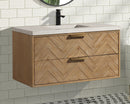 Carlsbad 42" Floating Bathroom Vanity Weathered Fir Carlsbad 42" Floating Bathroom Vanity Weathered Fir