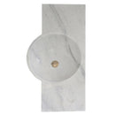 Carrara White Marble Above-vanity Wall-mount Bathroom Sink (W)16" (L)36" (H)5" Carrara White Marble Above-vanity Wall-mount Bathroom Sink (W)16" (L)36" (H)5"