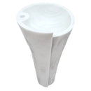 Carrara White Marble Stand-alone Designer Pedestal Bathroom Sink (W)16.5" (L)16.5" (H)36" Carrara White Marble Stand-alone Designer Pedestal Bathroom Sink (W)16.5" (L)16.5" (H)36"