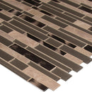MSI Champagne Toast Interlocking Glass Stone Metal Mosaic Tile 12"x12" MSI Champagne Toast Interlocking Glass Stone Metal Mosaic Tile 12"x12"