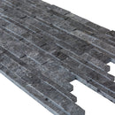 Charcoal Cambria Ledger 3D Panel 6.8"x20.8" Split-face Marble Wall Tile - Full Truckload Charcoal Cambria Ledger 3D Panel 6.8"x20.8" Split-face Marble Wall Tile - Full Truckload