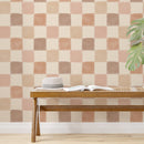 Boho Checkered Wallpaper Neutral Tone Boho Checkered Wallpaper Neutral Tone