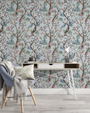 Blue Chinoiserie Birds Wallpaper Blue Chinoiserie Birds Wallpaper