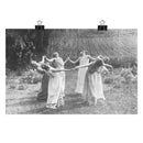 "Circle of Women Dancing" Matte Poster "Circle of Women Dancing" Matte Poster