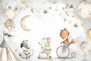 Forest Friends Wallpaper - Peel and Stick Nursery Mural Forest Friends Wallpaper - Peel and Stick Nursery Mural