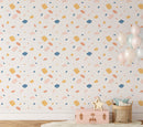 Multicolor Terrazzo Pattern Wallpaper - Pink, Blue, Yellow, and Peach Multicolor Terrazzo Pattern Wallpaper - Pink, Blue, Yellow, and Peach