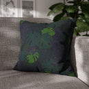 "Dark Monstera" Throw Pillow "Dark Monstera" Throw Pillow