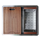 Zeek 23 x 19 Inch Undermount / Drop-in Workstation Small Kitchen Sink or Bar 16G Stainless Steel ZH-LD23 Zeek 23 x 19 Inch Undermount / Drop-in Workstation Small Kitchen Sink or Bar 16G Stainless Steel ZH-LD23