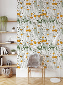 Cute Yellow Flowers Pattern Wallpaper Cute Yellow Flowers Pattern Wallpaper