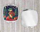 Alligator Christmas Compact Mirror β Stylish Purse Mirror with Artistic Covers Alligator Christmas Compact Mirror β Stylish Purse Mirror with Artistic Covers