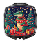 Alligator Christmas Compact Mirror β Stylish Purse Mirror with Artistic Covers Alligator Christmas Compact Mirror β Stylish Purse Mirror with Artistic Covers