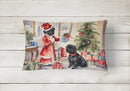 Affenpinscher Christmas Fabric Decorative Pillow Affenpinscher Christmas Fabric Decorative Pillow