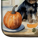 Affenpinscher Fall Kitchen Pumpkins Dish Drying Mat Affenpinscher Fall Kitchen Pumpkins Dish Drying Mat