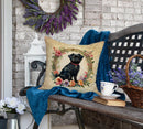 Affenpinscher and Flowers Fabric Decorative Pillow Affenpinscher and Flowers Fabric Decorative Pillow