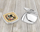Border Collie and Flowers Compact Mirror β Stylish Purse Mirror with Artistic Covers Border Collie and Flowers Compact Mirror β Stylish Purse Mirror with Artistic Covers