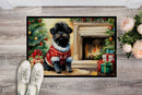 Affenpinscher Cozy Christmas Doormat Affenpinscher Cozy Christmas Doormat