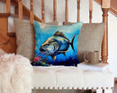 Bluefin Tuna Throw Pillow - 14x14 Decorative Pillow β Art for Your Home & Patio Bluefin Tuna Throw Pillow - 14x14 Decorative Pillow β Art for Your Home & Patio